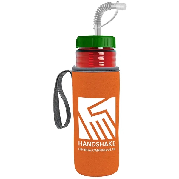 Garyline® Lifeguard Bottle with Straw Lid and Insulated C...... from ASI 40480 Koozie Group