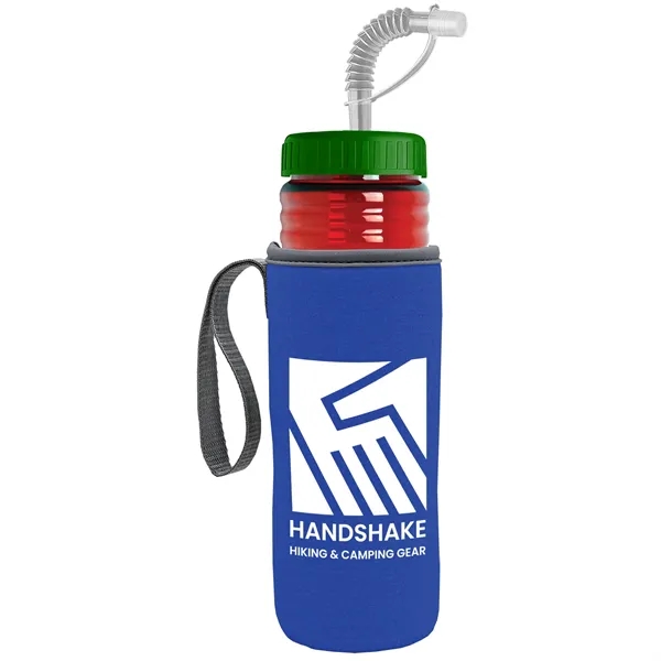 Garyline® Lifeguard Bottle with Straw Lid and Insulated C...... from ASI 40480 Koozie Group