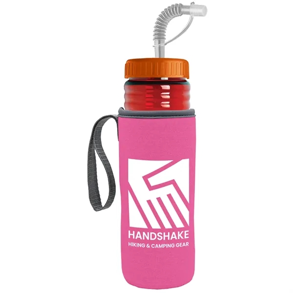 Garyline® Lifeguard Bottle with Straw Lid and Insulated C...... from ASI 40480 Koozie Group