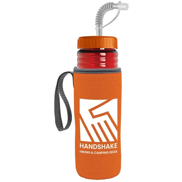 Garyline® Lifeguard Bottle with Straw Lid and Insulated C...... from ASI 40480 Koozie Group