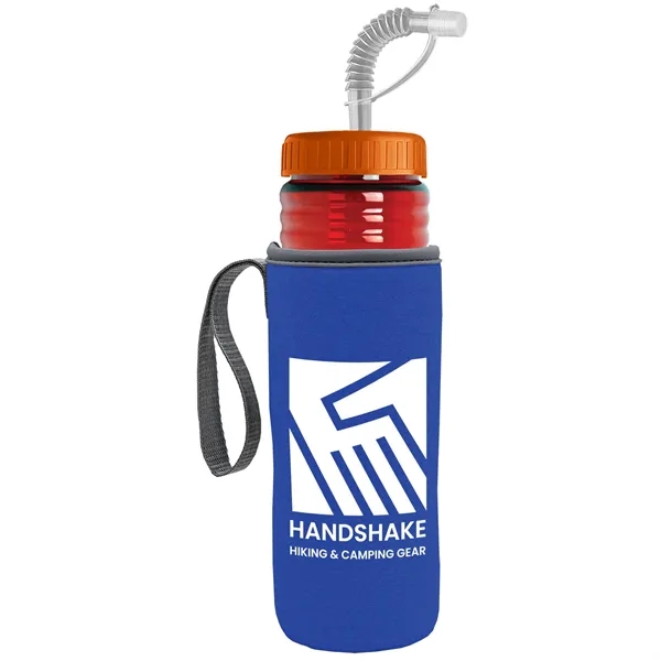 Garyline® Lifeguard Bottle with Straw Lid and Insulated C...... from ASI 40480 Koozie Group