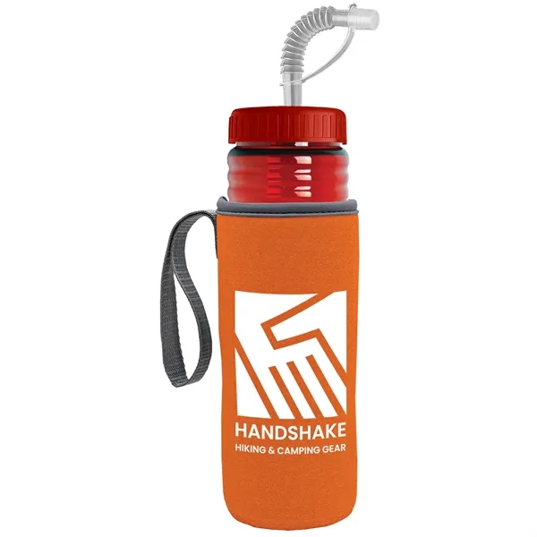 Garyline® Lifeguard Bottle with Straw Lid and Insulated C...... from ASI 40480 Koozie Group