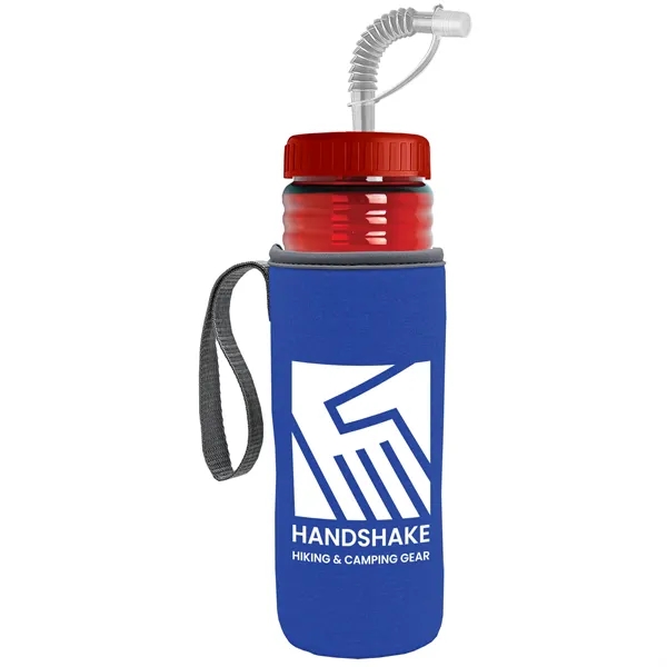 Garyline® Lifeguard Bottle with Straw Lid and Insulated C...... from ASI 40480 Koozie Group