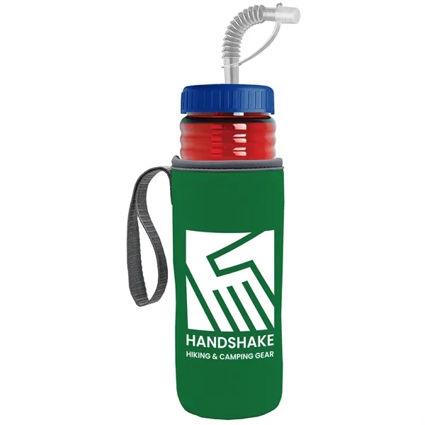 Garyline® Lifeguard Bottle with Straw Lid and Insulated C...... from ASI 40480 Koozie Group