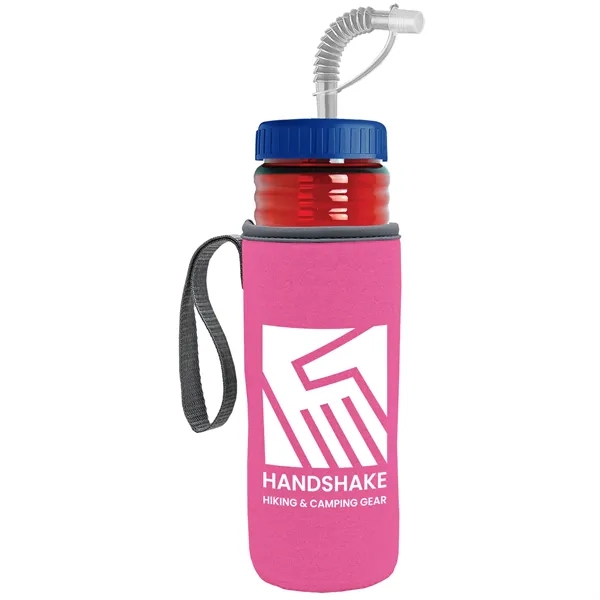 Garyline® Lifeguard Bottle with Straw Lid and Insulated C...... from ASI 40480 Koozie Group