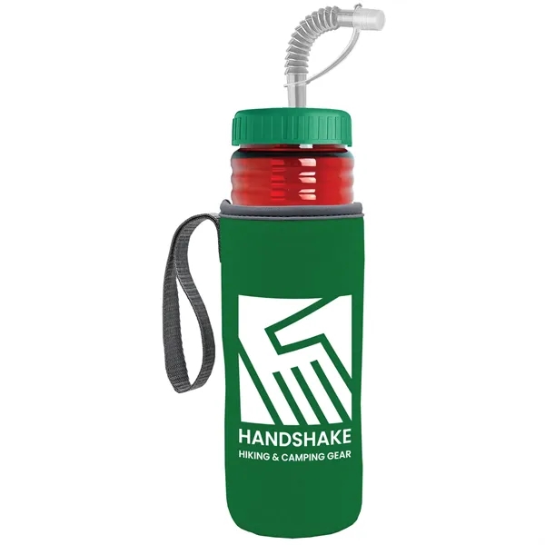 Garyline® Lifeguard Bottle with Straw Lid and Insulated C...... from ASI 40480 Koozie Group