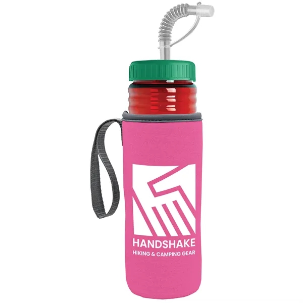 Garyline® Lifeguard Bottle with Straw Lid and Insulated C...... from ASI 40480 Koozie Group