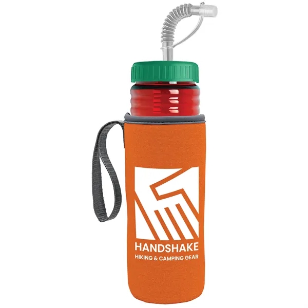 Garyline® Lifeguard Bottle with Straw Lid and Insulated C...... from ASI 40480 Koozie Group