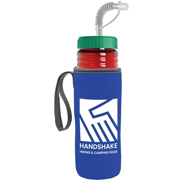 Garyline® Lifeguard Bottle with Straw Lid and Insulated C...... from ASI 40480 Koozie Group