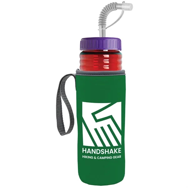 Garyline® Lifeguard Bottle with Straw Lid and Insulated C...... from ASI 40480 Koozie Group