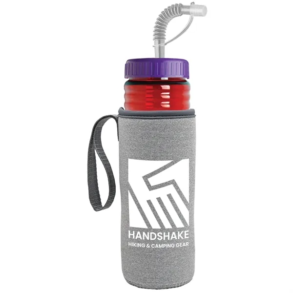 Garyline® Lifeguard Bottle with Straw Lid and Insulated C...... from ASI 40480 Koozie Group