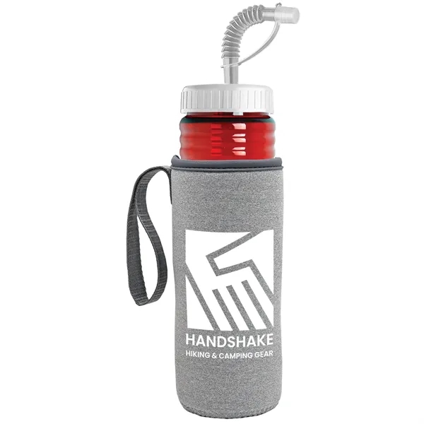 Garyline® Lifeguard Bottle with Straw Lid and Insulated C...... from ASI 40480 Koozie Group