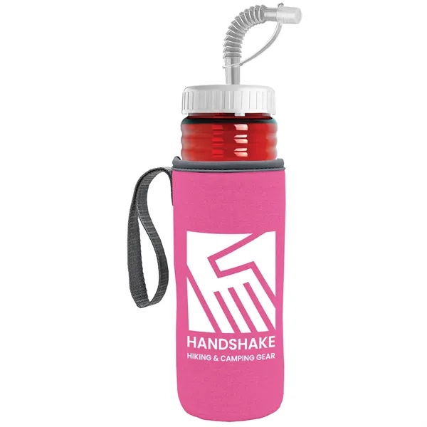 Garyline® Lifeguard Bottle with Straw Lid and Insulated C...... from ASI 40480 Koozie Group