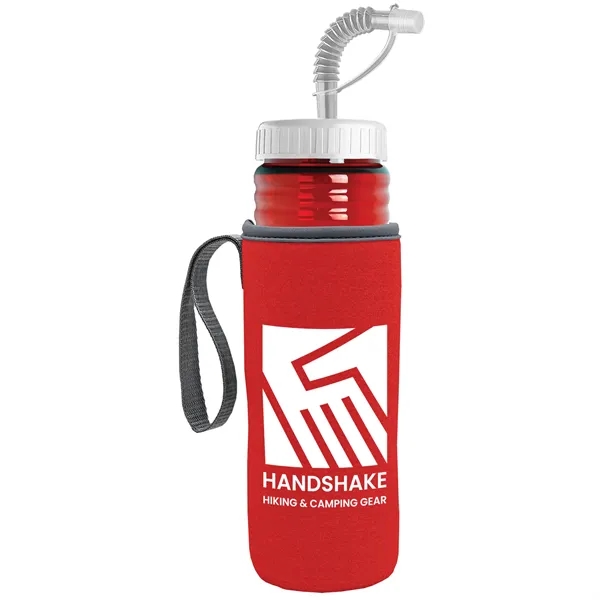 Garyline® Lifeguard Bottle with Straw Lid and Insulated C...... from ASI 40480 Koozie Group