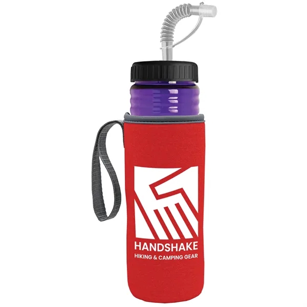 Garyline® Lifeguard Bottle with Straw Lid and Insulated C...... from ASI 40480 Koozie Group