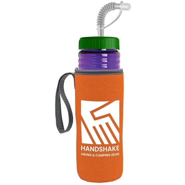 Garyline® Lifeguard Bottle with Straw Lid and Insulated C...... from ASI 40480 Koozie Group