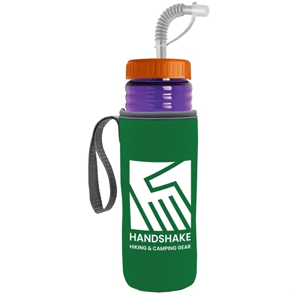 Garyline® Lifeguard Bottle with Straw Lid and Insulated C...... from ASI 40480 Koozie Group
