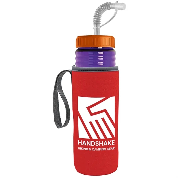 Garyline® Lifeguard Bottle with Straw Lid and Insulated C...... from ASI 40480 Koozie Group