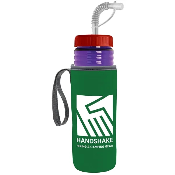 Garyline® Lifeguard Bottle with Straw Lid and Insulated C...... from ASI 40480 Koozie Group