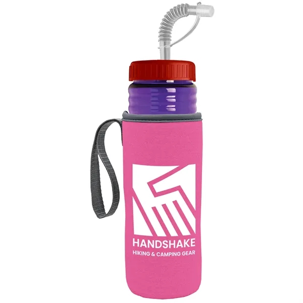 Garyline® Lifeguard Bottle with Straw Lid and Insulated C...... from ASI 40480 Koozie Group