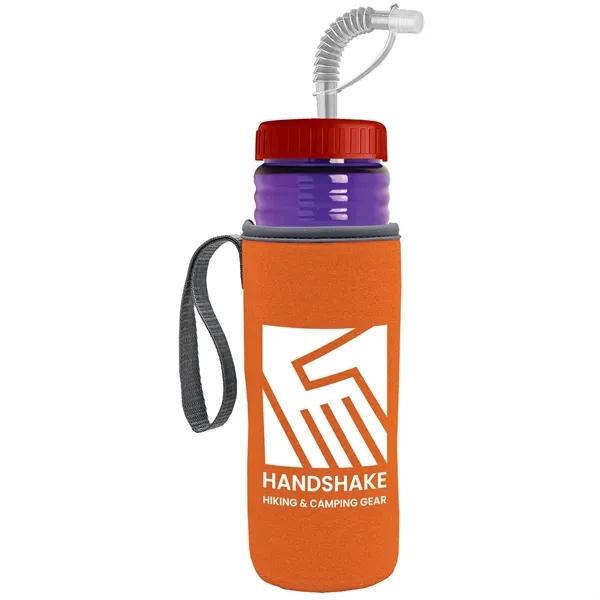 Garyline® Lifeguard Bottle with Straw Lid and Insulated C...... from ASI 40480 Koozie Group