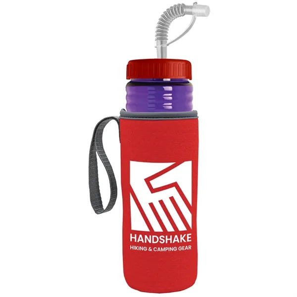 Garyline® Lifeguard Bottle with Straw Lid and Insulated C...... from ASI 40480 Koozie Group