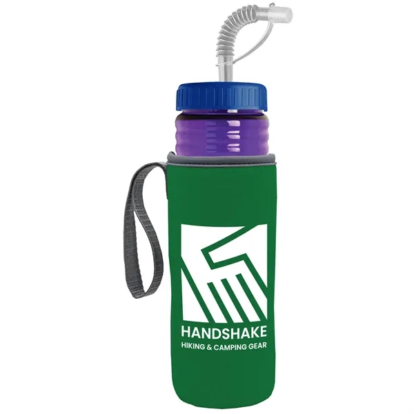 Garyline® Lifeguard Bottle with Straw Lid and Insulated C...... from ASI 40480 Koozie Group