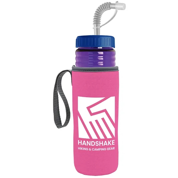 Garyline® Lifeguard Bottle with Straw Lid and Insulated C...... from ASI 40480 Koozie Group