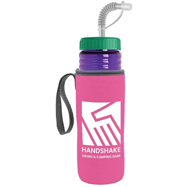 Garyline® Lifeguard Bottle with Straw Lid and Insulated C...... from ASI 40480 Koozie Group