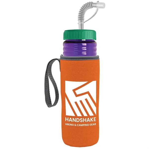 Garyline® Lifeguard Bottle with Straw Lid and Insulated C...... from ASI 40480 Koozie Group