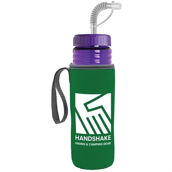 Garyline® Lifeguard Bottle with Straw Lid and Insulated C...... from ASI 40480 Koozie Group