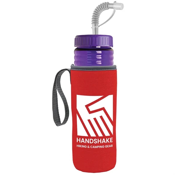 Garyline® Lifeguard Bottle with Straw Lid and Insulated C...... from ASI 40480 Koozie Group