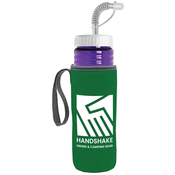 Garyline® Lifeguard Bottle with Straw Lid and Insulated C...... from ASI 40480 Koozie Group