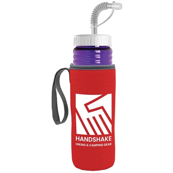 Garyline® Lifeguard Bottle with Straw Lid and Insulated C...... from ASI 40480 Koozie Group