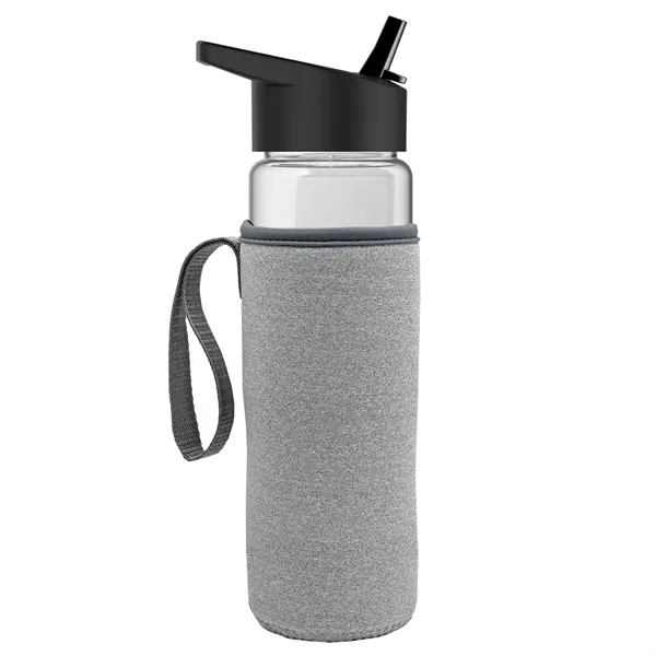 24 Oz Bottle- Flip Straw Lid & Insulator Caddy... from ASI 40480 Koozie Group