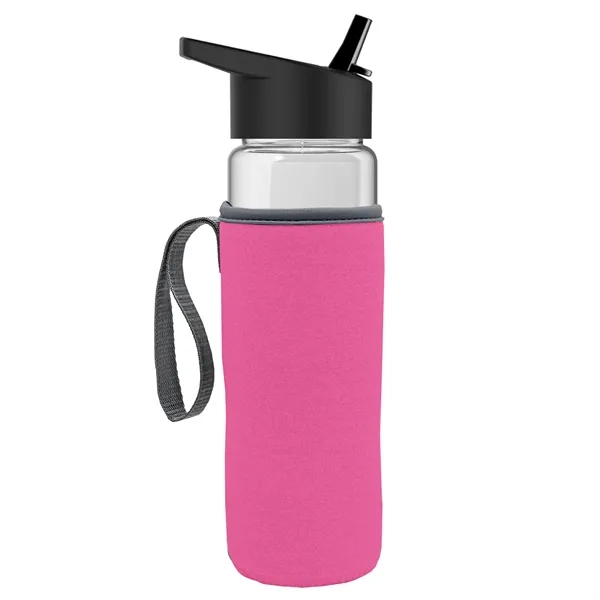 24 Oz Bottle- Flip Straw Lid & Insulator Caddy... from ASI 40480 Koozie Group