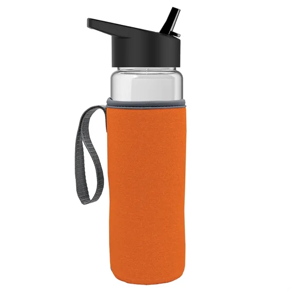 24 Oz Bottle- Flip Straw Lid & Insulator Caddy... from ASI 40480 Koozie Group