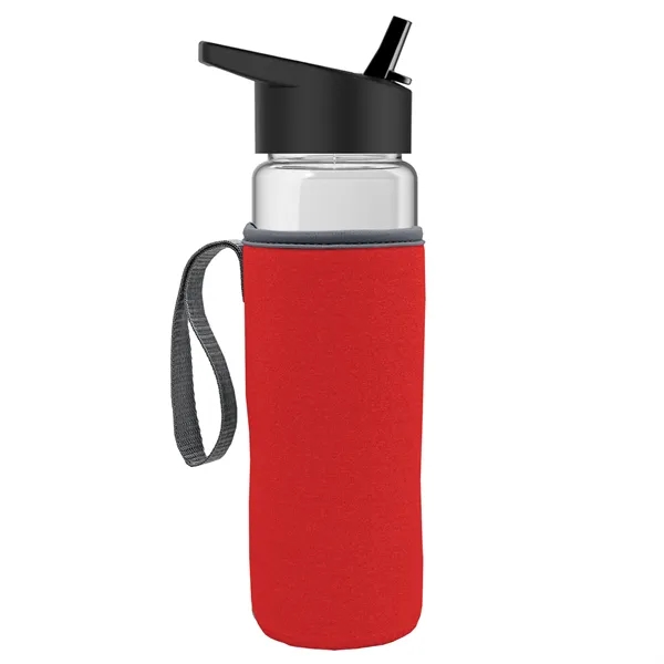 24 Oz Bottle- Flip Straw Lid & Insulator Caddy... from ASI 40480 Koozie Group