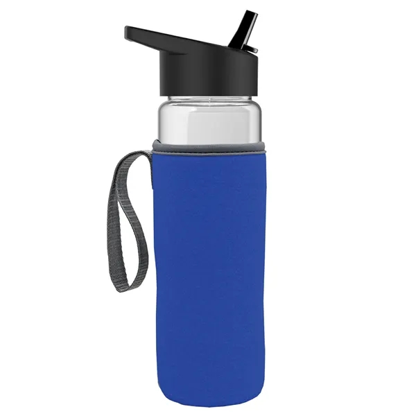 24 Oz Bottle- Flip Straw Lid & Insulator Caddy... from ASI 40480 Koozie Group