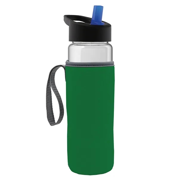 24 Oz Bottle- Flip Straw Lid & Insulator Caddy... from ASI 40480 Koozie Group