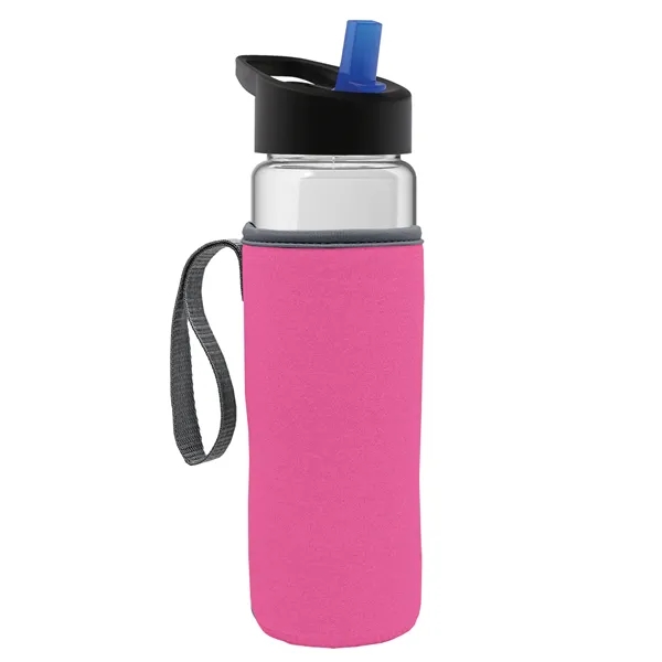 24 Oz Bottle- Flip Straw Lid & Insulator Caddy... from ASI 40480 Koozie Group
