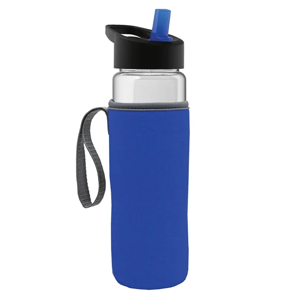 24 Oz Bottle- Flip Straw Lid & Insulator Caddy... from ASI 40480 Koozie Group