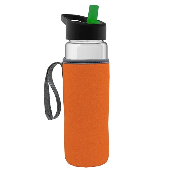 24 Oz Bottle- Flip Straw Lid & Insulator Caddy... from ASI 40480 Koozie Group