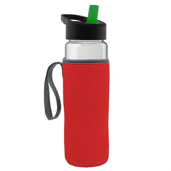 24 Oz Bottle- Flip Straw Lid & Insulator Caddy... from ASI 40480 Koozie Group