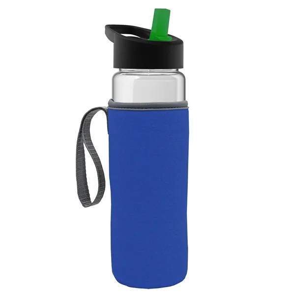 24 Oz Bottle- Flip Straw Lid & Insulator Caddy... from ASI 40480 Koozie Group