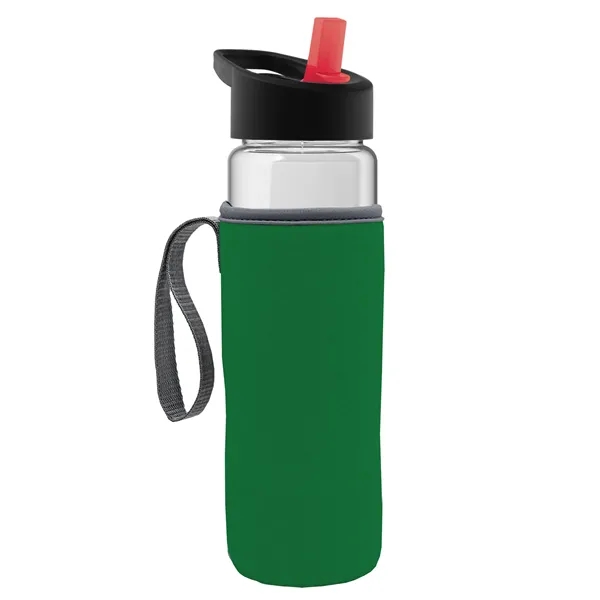 24 Oz Bottle- Flip Straw Lid & Insulator Caddy... from ASI 40480 Koozie Group