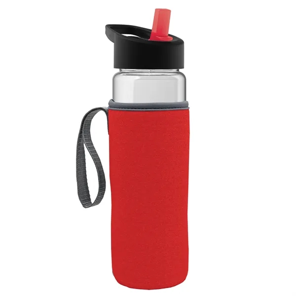 24 Oz Bottle- Flip Straw Lid & Insulator Caddy... from ASI 40480 Koozie Group