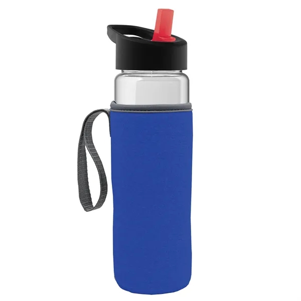 24 Oz Bottle- Flip Straw Lid & Insulator Caddy... from ASI 40480 Koozie Group