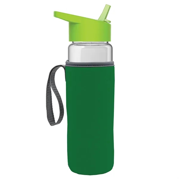 24 Oz Bottle- Flip Straw Lid & Insulator Caddy... from ASI 40480 Koozie Group