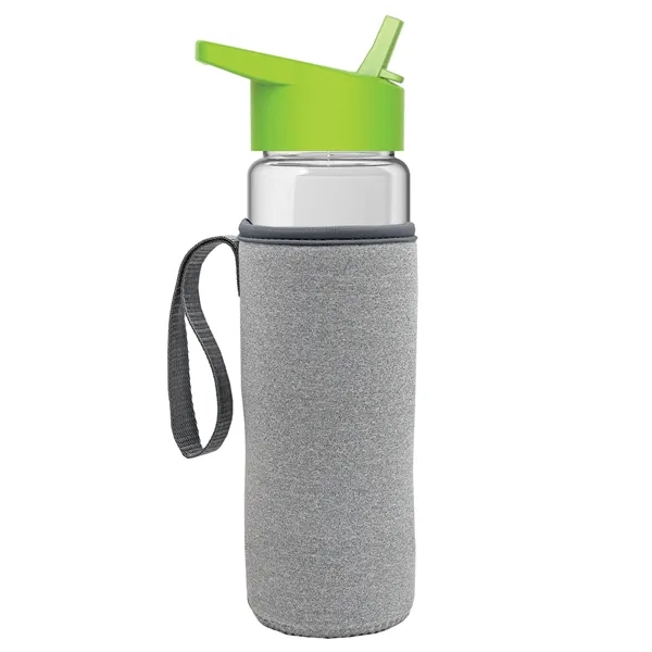 24 Oz Bottle- Flip Straw Lid & Insulator Caddy... from ASI 40480 Koozie Group